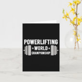 Werlifter Motivational Gym Werlifting World Chamon Kaart (Gele Bloem)
