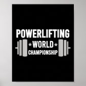 Werlifter Motivational Gym Werlifting World Chamon Poster (Voorkant)
