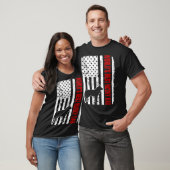 Werllen Best Husky Dad American Flag Shirt (Unisex)