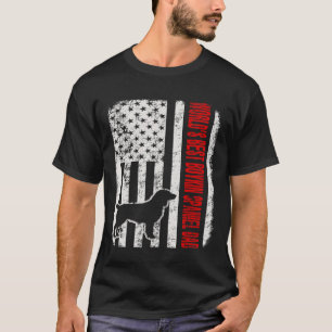 Werllen Beste Boykin Spaniel Papa Amerikaanse vlag T-shirt