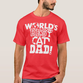 Werllen beste kat papa t-shirt