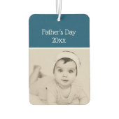 Werllen Beste vader Foto gepersonaliseerd Luchtverfrisser (Achterkant)