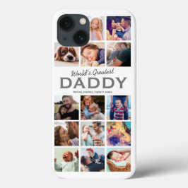 Werllen Grootste papa Foto Collage Case-Mate iPhone Case