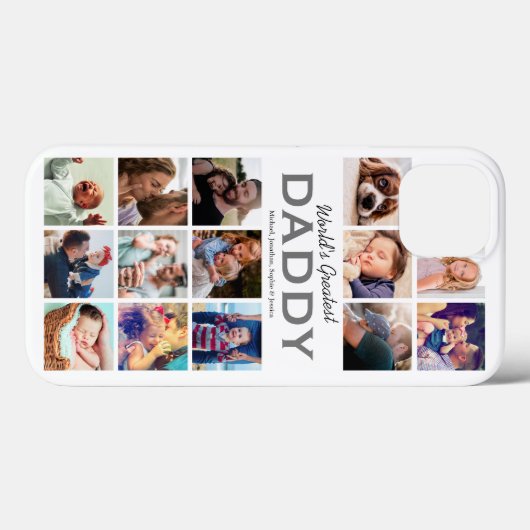 Werllen Grootste papa Foto Collage Case-Mate iPhone Case (Achterkant (horizontaal))