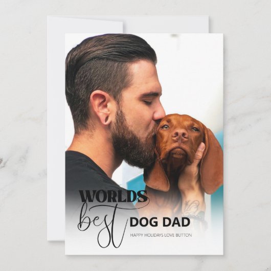 Werlling Best Dog Dad Feestdagenkaart (Voorkant)