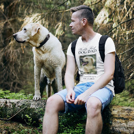 Werlling Best Dog Dad Photo T-shirt