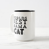 Werlling Best Mama Cat Tweekleurige Koffiemok (Voorkant links)