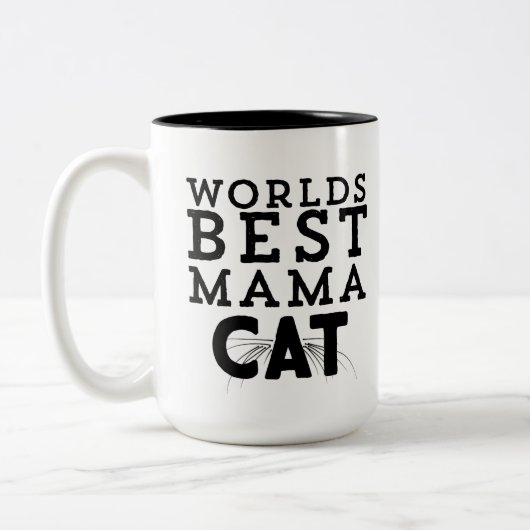 Werlling Best Mama Cat Tweekleurige Koffiemok (Links)