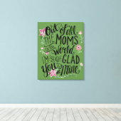 Werlling Beste mama Canvas Afdruk (Insitu (Houten vloer))