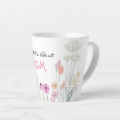 Werlling Beste mama | Garden voor wilde bloemen Latte Mok (Rechterhoek)