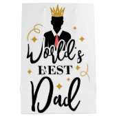Werlling Beste pap Medium Gift Bag Cadeauzakje (Achterkant)