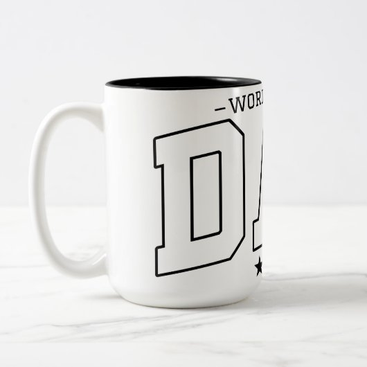 Werlling Beste vader Tweekleurige Koffiemok (Links)