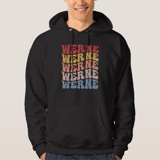Werne City Groovy Retro Hoodie (Voorkant)