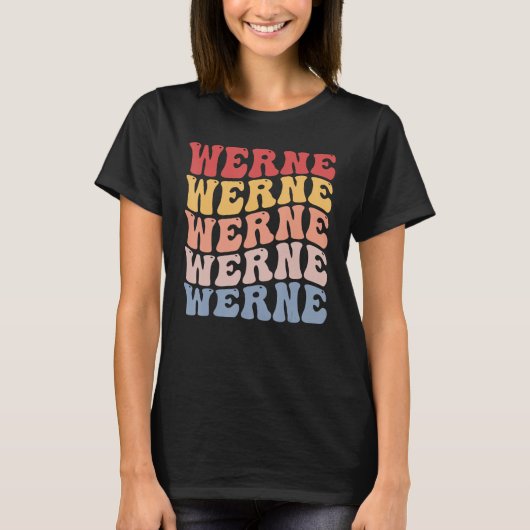 Werne City Groovy Retro T-shirt (Voorkant)