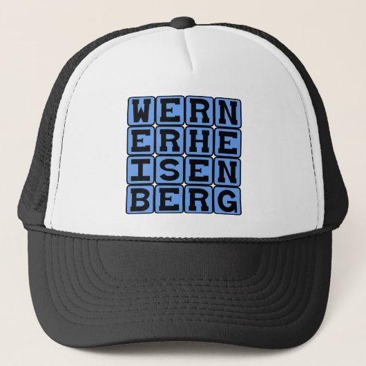 Werner Heisenberg, onzekerheidsprincipe Trucker Pet (Voorkant)