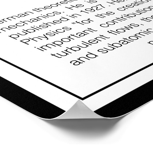 Werner Heisenberg Poster (Hoek)