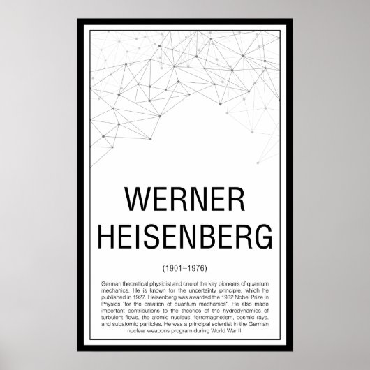 Werner Heisenberg Poster (Voorkant)