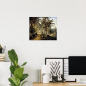 Werner Holmberg Road in Häme (een Hot Summer Day) Poster (Thuiskantoor)