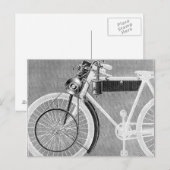 Werner Motorcycle, 1898 Briefkaart (Voorkant / Achterkant)