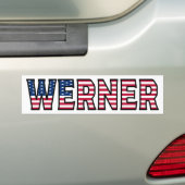 Werner Name Vorname USA Aufkleber Sticker Auto (Op auto)
