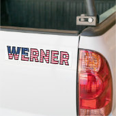 Werner Name Vorname USA Aufkleber Sticker Auto (Op Truck)