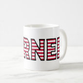 Werner Name Vorname USA styled Tasse Kaffeetasse Koffiemok (Voorkant rechts)