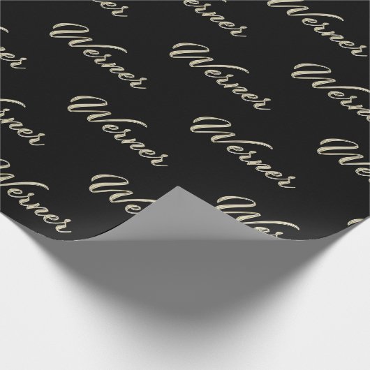 Werner Vorname Name edles Geschenkpapier Papier (Hoek)