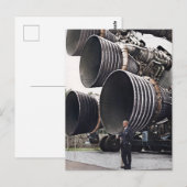 Wernher von Braun en Saturnus V Briefkaart (Voorkant / Achterkant)