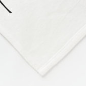 Werp al je angst op Hem Eucalyptus Kruis Fleece Deken (Hoek)