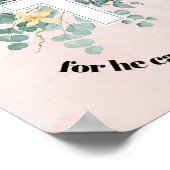 Werp al je zorgen Poster (Hoek)