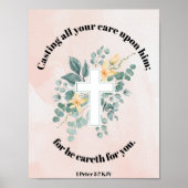 Werp al je zorgen Poster (Voorkant)