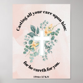 Werp al je zorgen Poster