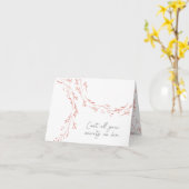 Werp al uw zorgen gevouwen Wenskaart Kaart (Gele Bloem)