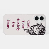 "Werp je angst op Jezus" IPhone 16 telefoonhoesje iPhone 16 Hoesje (Achterkant horizontaal)
