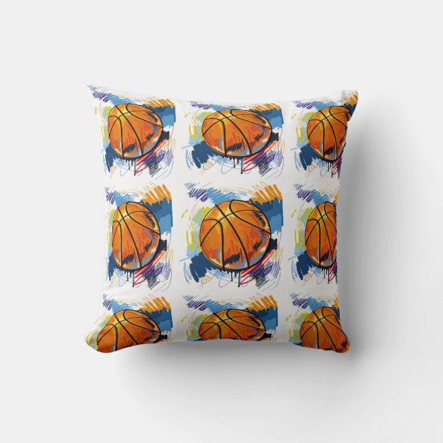 Werp Kussen-Basketbal Kussen (Voorkant)