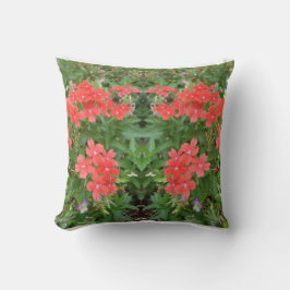 Werp kussen bloemen