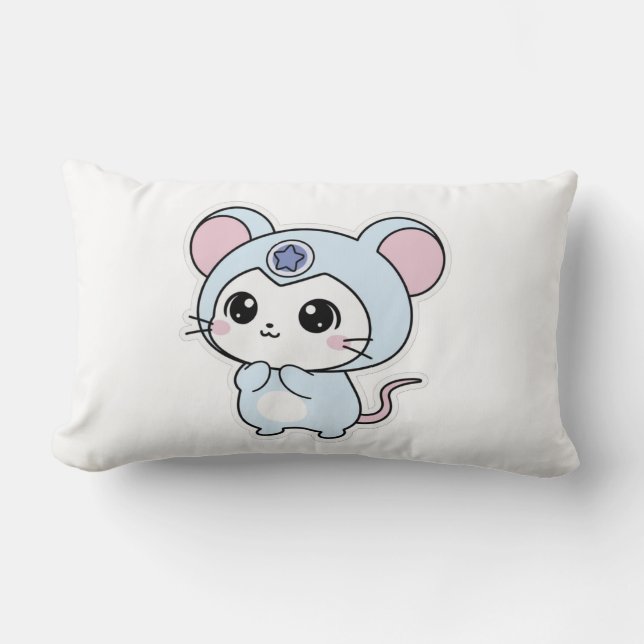 Werp kussen Cute kleine lieve muis  (Voorkant)