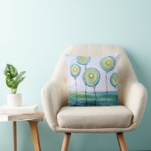 Werp kussen huis decor blauwe ballonnen (Stoel)