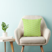 Werp kussen met de naam van het kind LimeGreen HAM (Stoel)