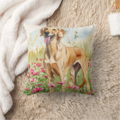 Werp kussen – Saluki aquarel decoratief kussen (Deken)