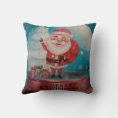 Werp kussen Santa Claus (Achterkant)