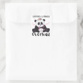 Werp kussen vierkante sticker (Tas)
