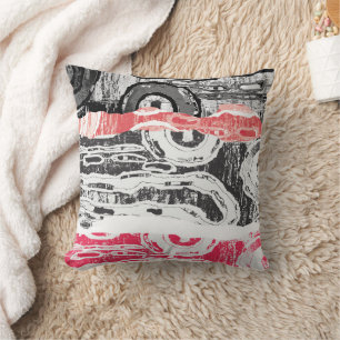 Werp Kussen – Wrijvingslanden Abstract Ontwerp