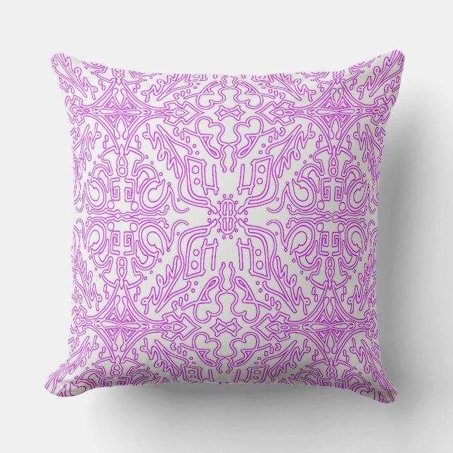 Werp Kussen Zachte Roze Droom Mandala patroon (Voorkant)