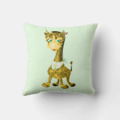Werp Kussens met Cute Giraffe (Achterkant)