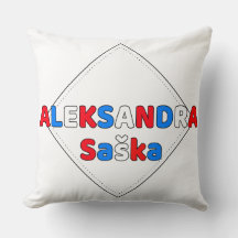Werp Kussens Servische naam aleksandra latijn