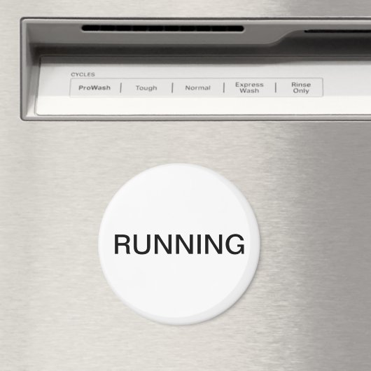 Werp met een minimale witte vaatwasmachine magneet (Insitu (Vaatwasser))