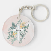 Werp uw cares acryl Sleutelhanger (Achterkant)