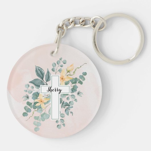 Werp uw cares acryl Sleutelhanger (Achterkant)