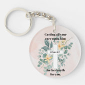 Werp uw cares acryl Sleutelhanger (Voorkant)